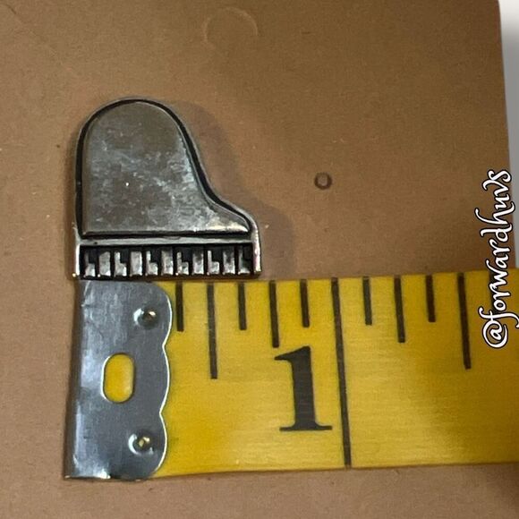 Bundle Sale 3 for $15 | Piano Lapel Pin with Butterfly Clip Backing - Picture 6 of 8